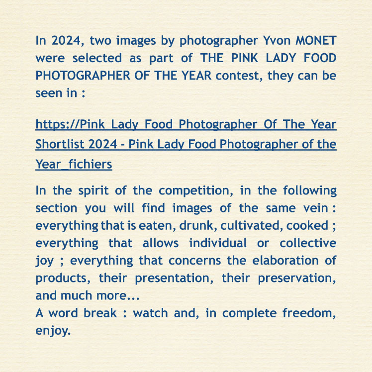 Pink Lady - Food Photographer of the Year - Texte anglais Yvon Monet